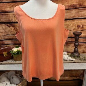 jhcollectibles Womens Coral Sleeveless Tank Size XL